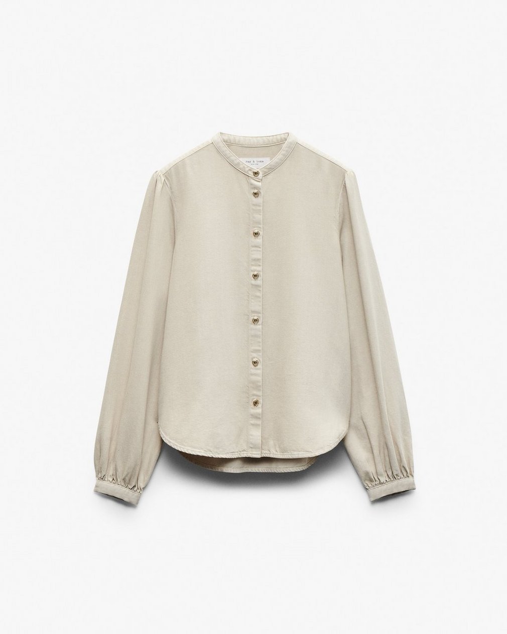 Sandra Denim Blouse - Sand Stone - Image 2