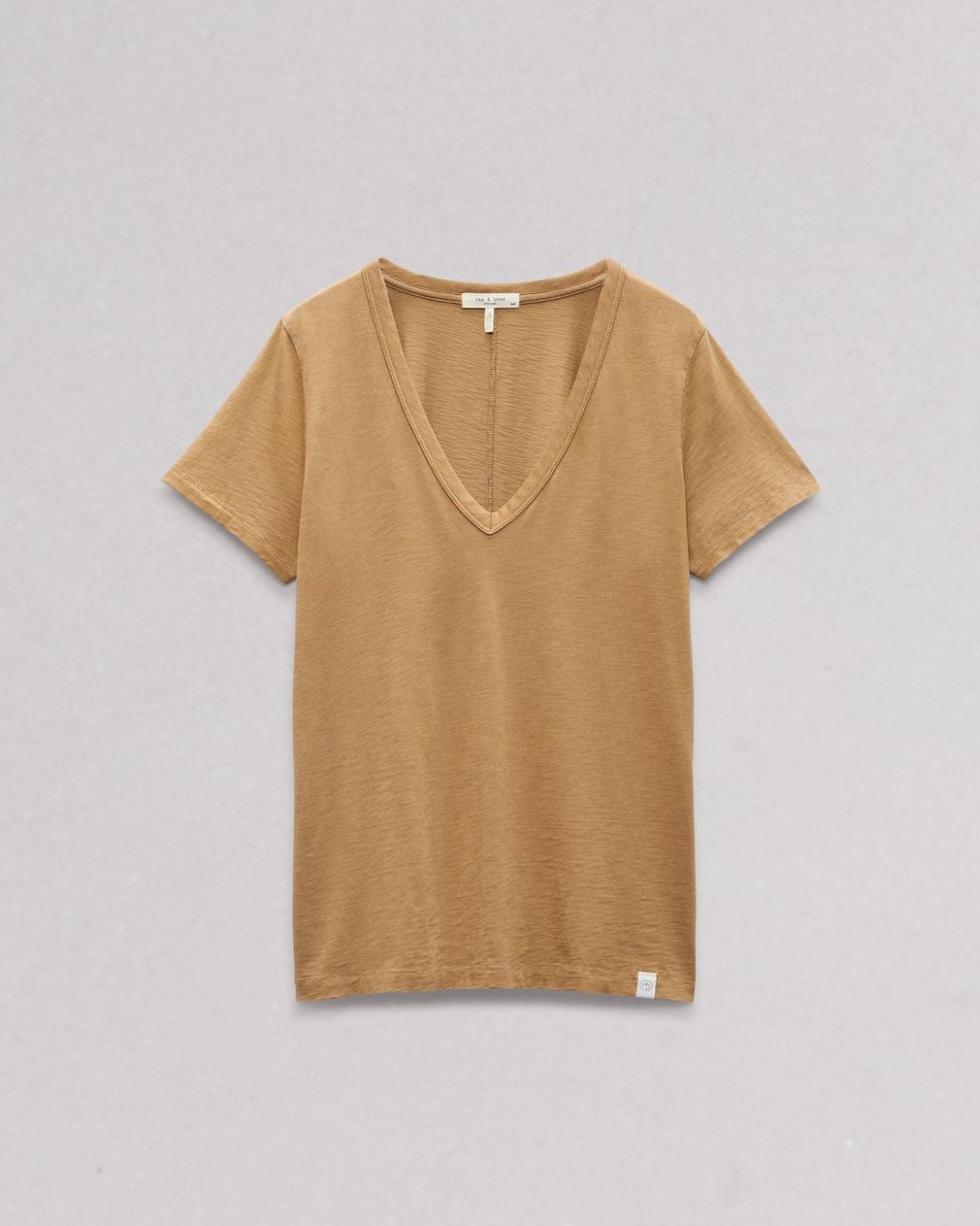The Slub Vee - Khaki - Image 2