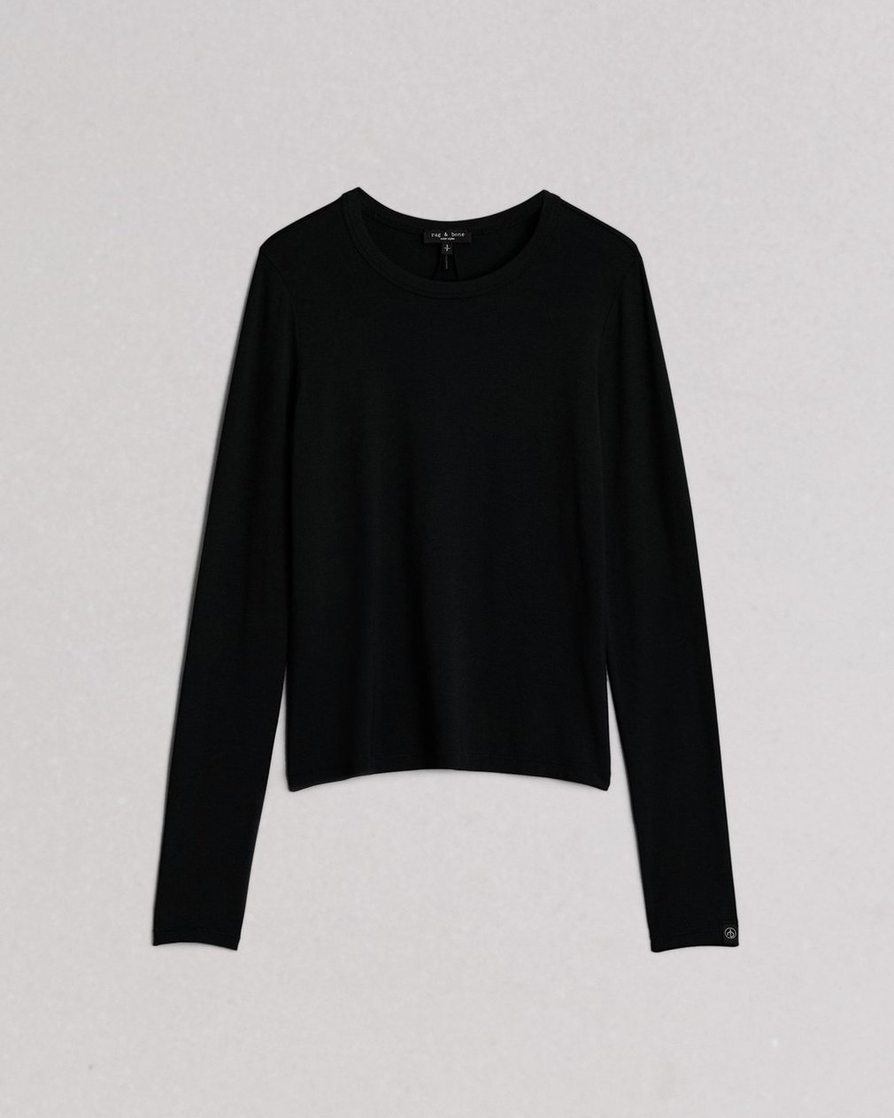 Luca Long Sleeve Tee - Black - Image 2