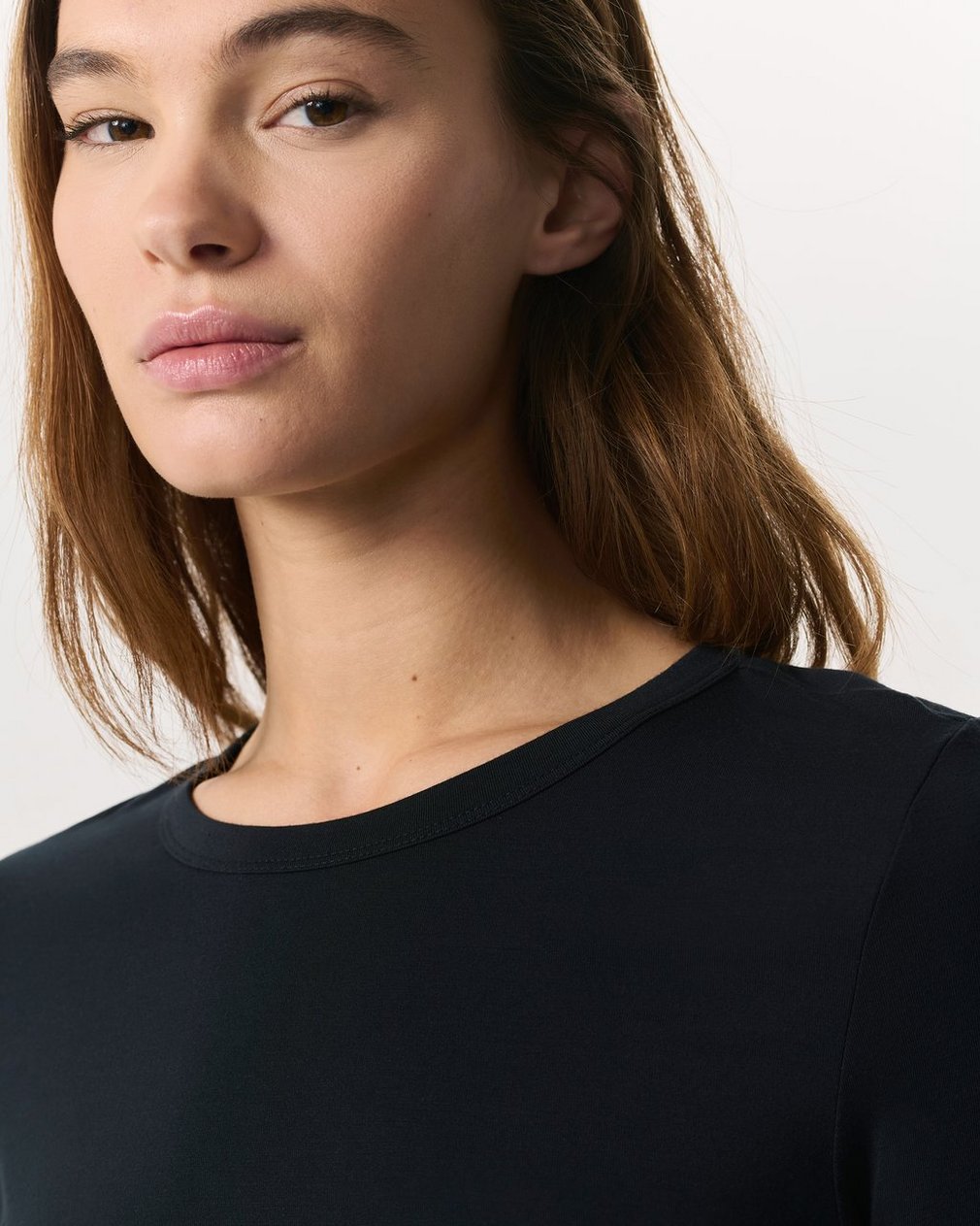 Luca Long Sleeve Tee - Black - Image 3