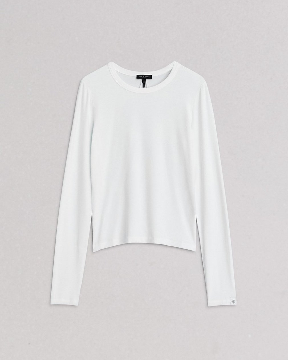 Luca Long Sleeve Tee - White - Image 2