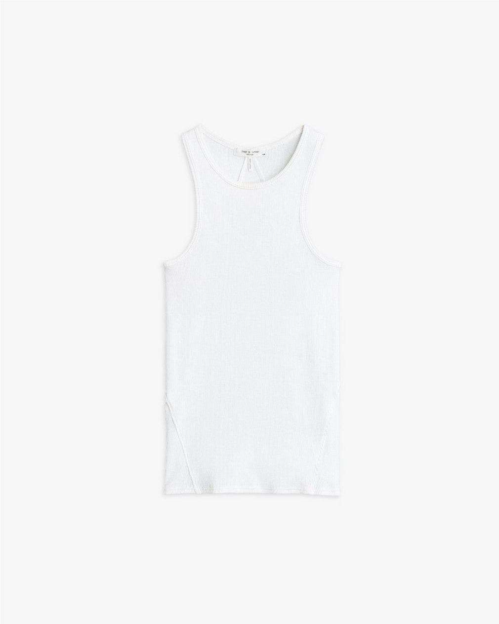 The Essential Rib Tank - White - Image 2