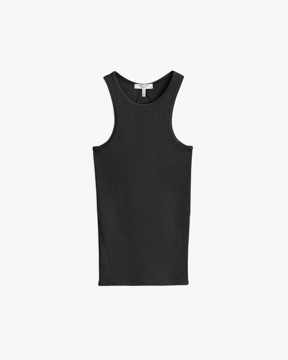 The Essential Rib Tank - Black - Image 2