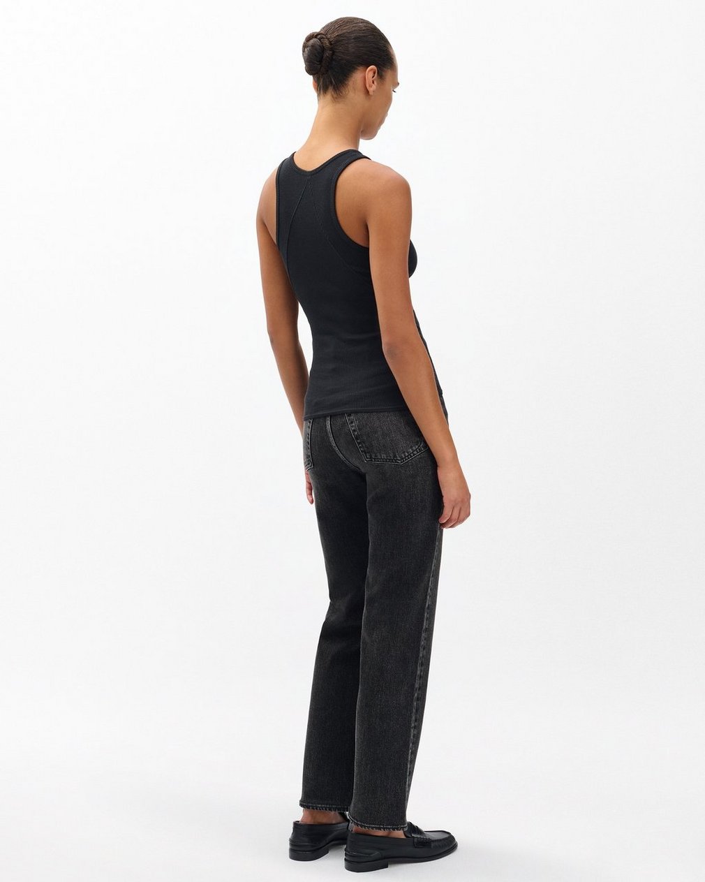 The Essential Rib Tank - Black - Image 6