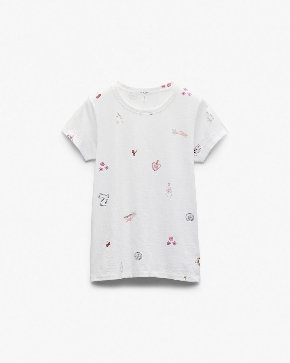 Lucky Charm Graphic Tee - White Multi - Image 2
