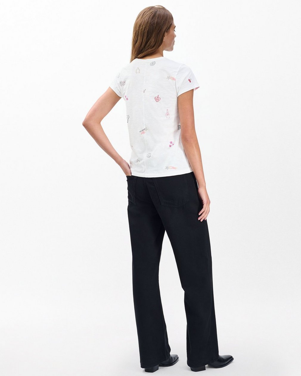 Lucky Charm Graphic Tee - White Multi - Image 5