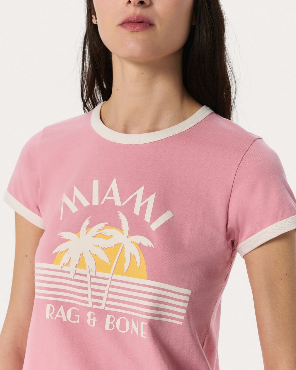 Miami Boxy Graphic Tee - Blush - Image 4