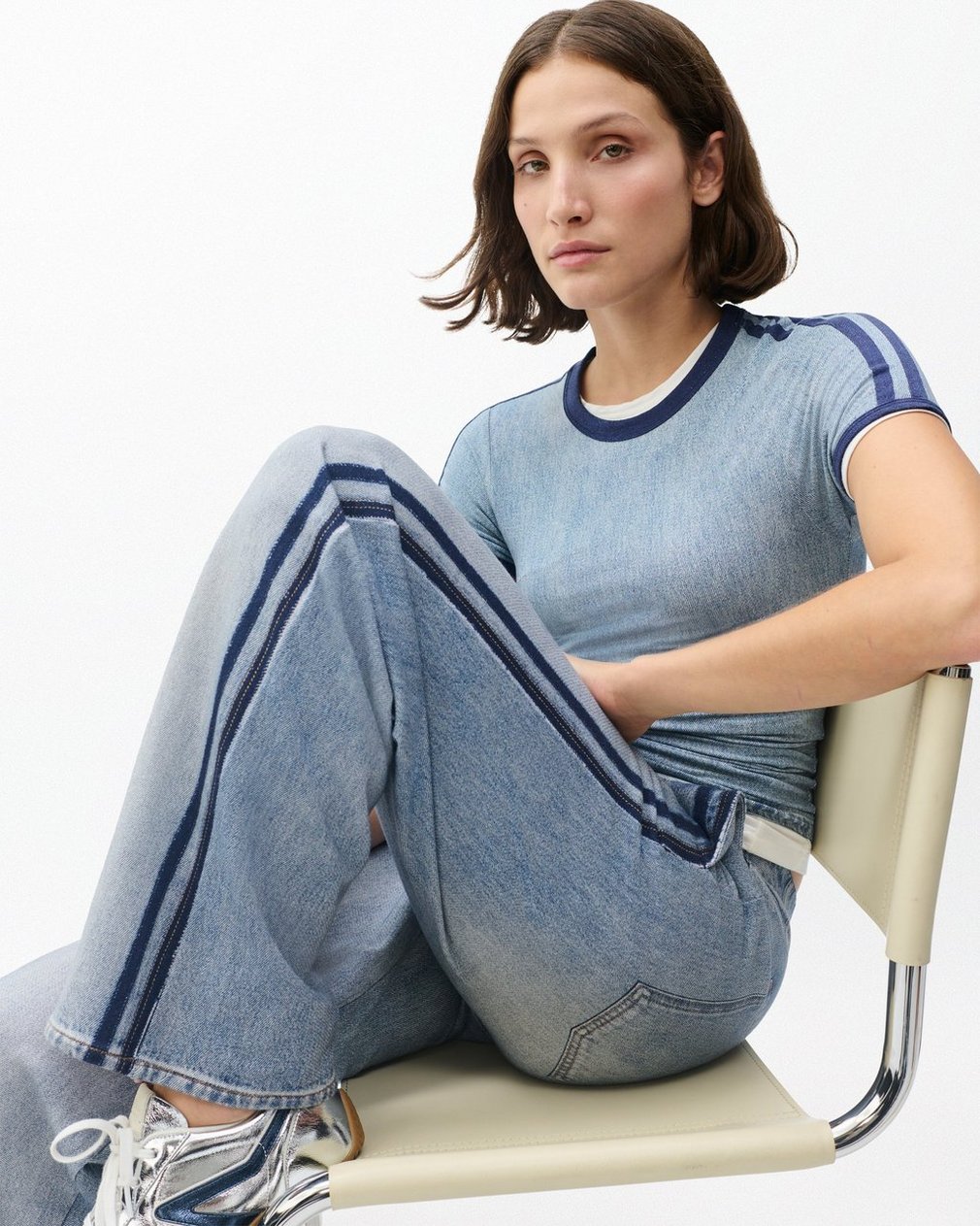 Miramar Wide-Leg Track Pants - Coney - Image 3