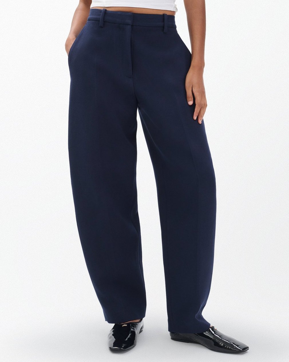 Vicky Tailored Barrel Pants - Sapphire Blue - Image 4