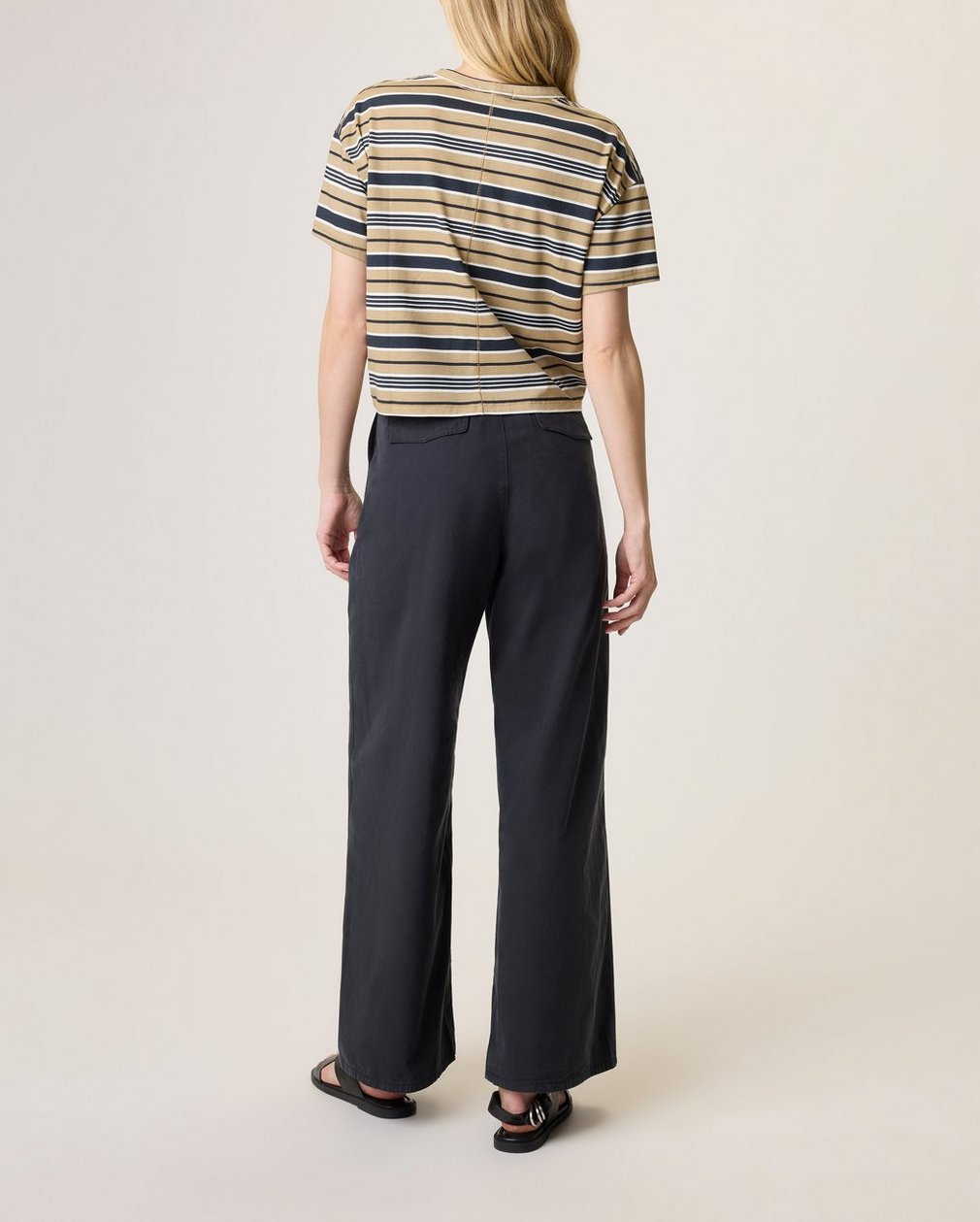 Evie Cotton Pant - Black - Image 2
