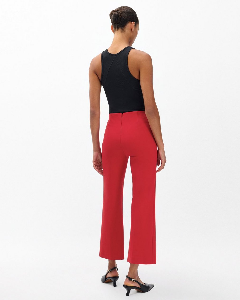 Irina Kick Flare Pants - Dark Cherry - Image 6