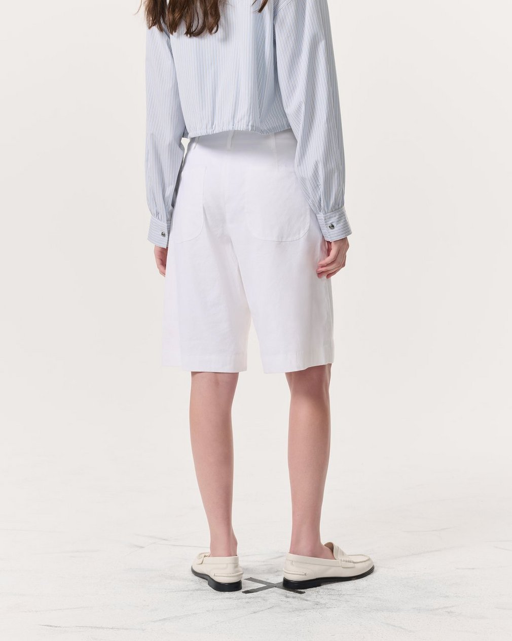 Banks Linen-Blend Shorts - White - Image 5