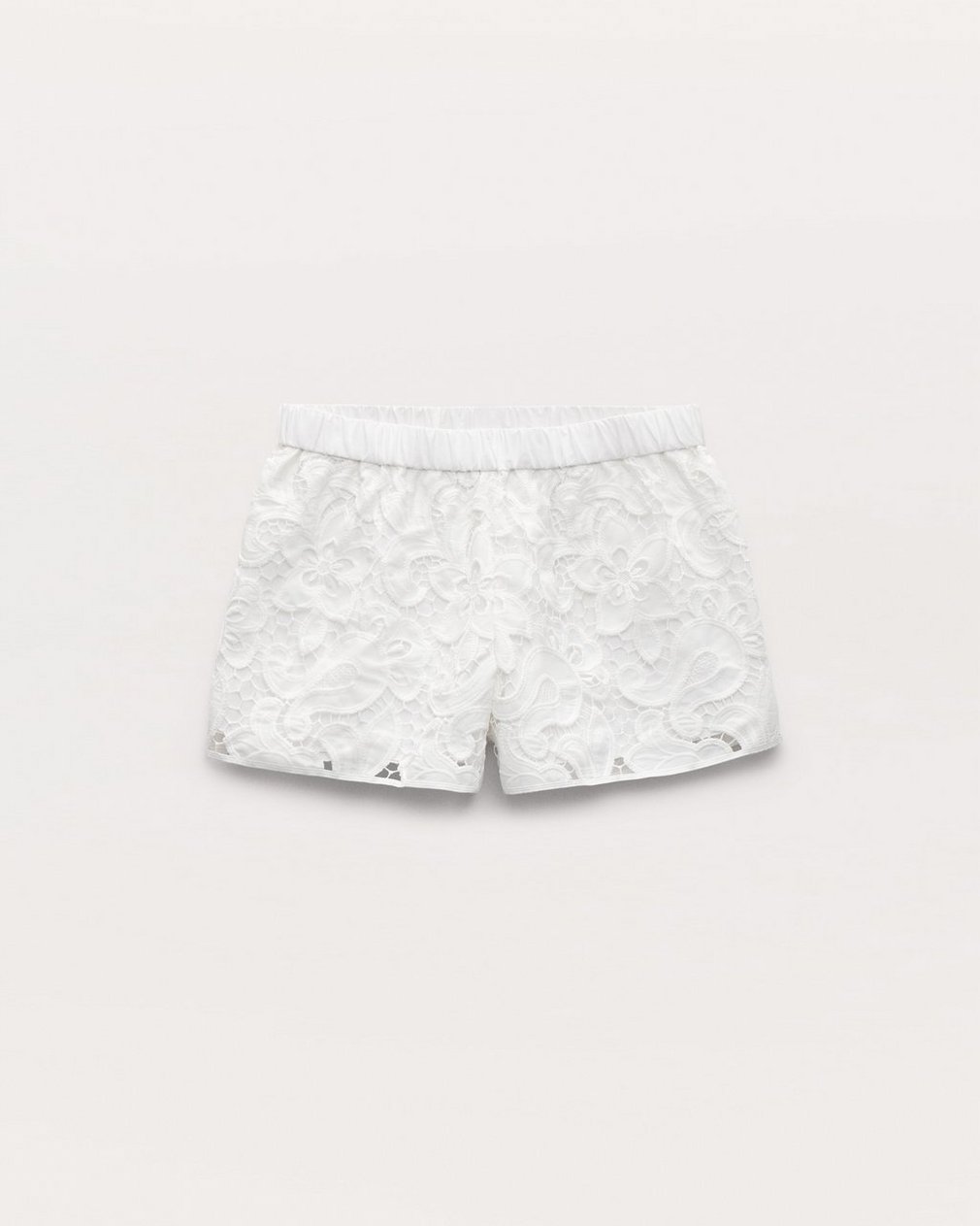 Women’s Amy White Lace Shorts - Image 2