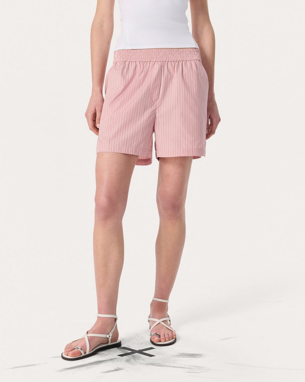 Emma Striped Shorts - Blush Stripe - Image 3
