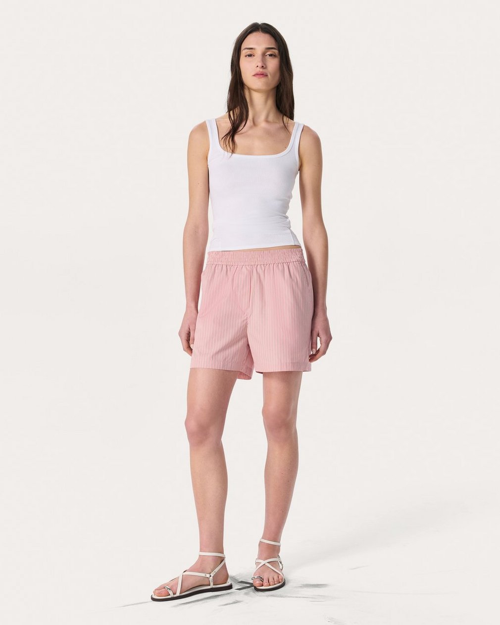 Emma Striped Shorts - Blush Stripe - Image 7