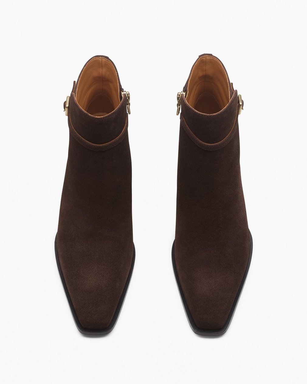 Joni Suede Buckle Boots - Dark Espresso Suede - Image 4