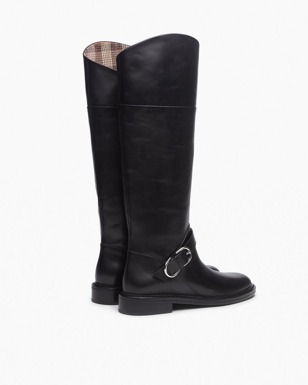 Hayden Leather Riding Boots - Black - Image 4