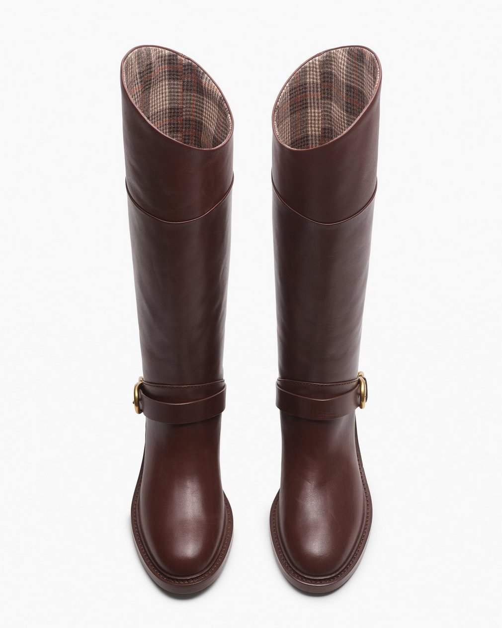Hayden Leather Riding Boots - Mocha - Image 5