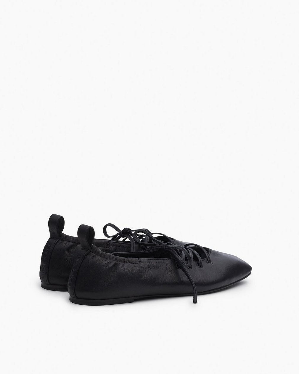 Sophia Leather Ballet Flats - Black - Image 4