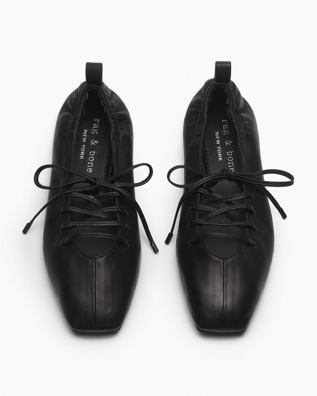 Sophia Leather Ballet Flats - Black - Image 5