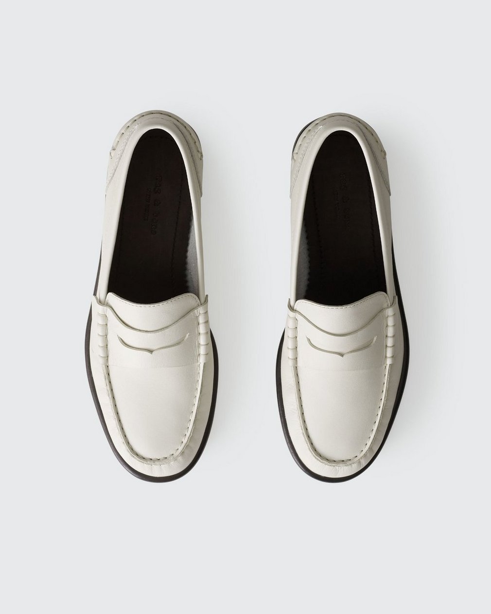 Carter Leather Loafers - Antique White - Image 4
