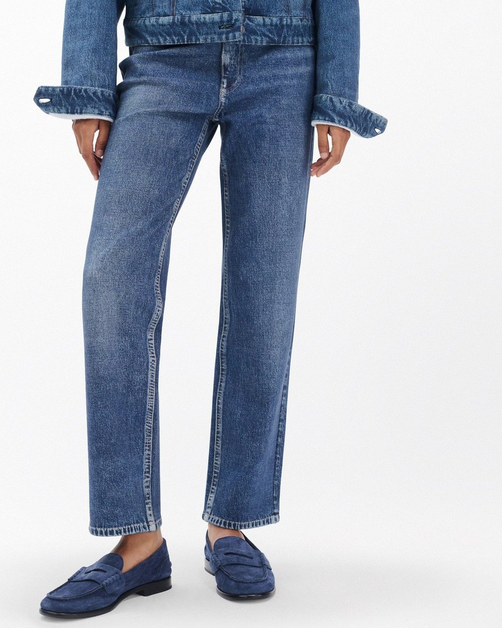 Carter Suede Moccasin Loafers - Navy Suede - Image 2