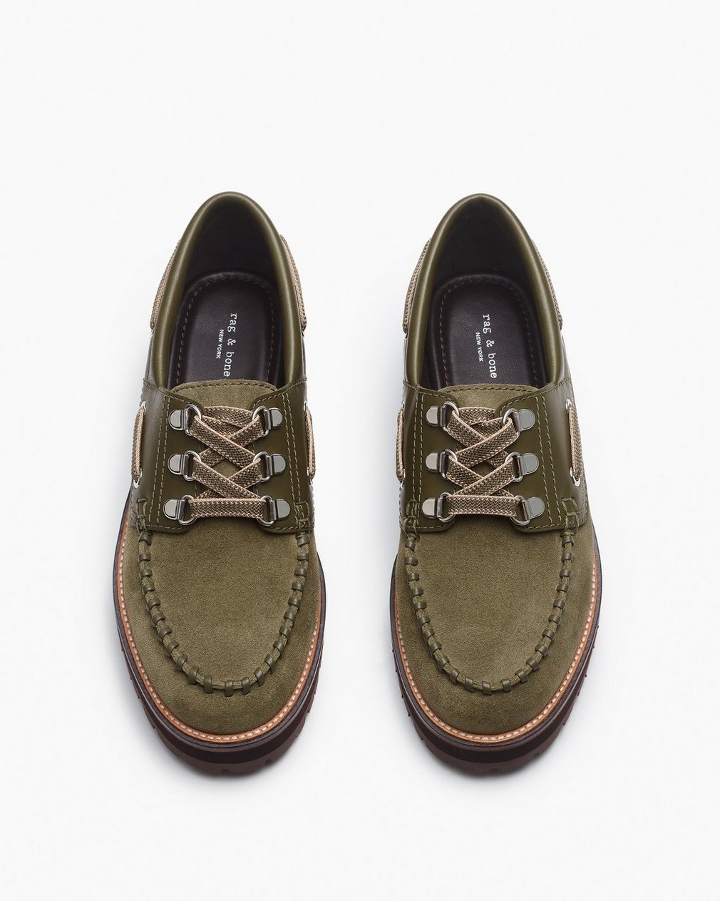 Cameron Suede Boat Shoes - Olive Night Suede - Image 5