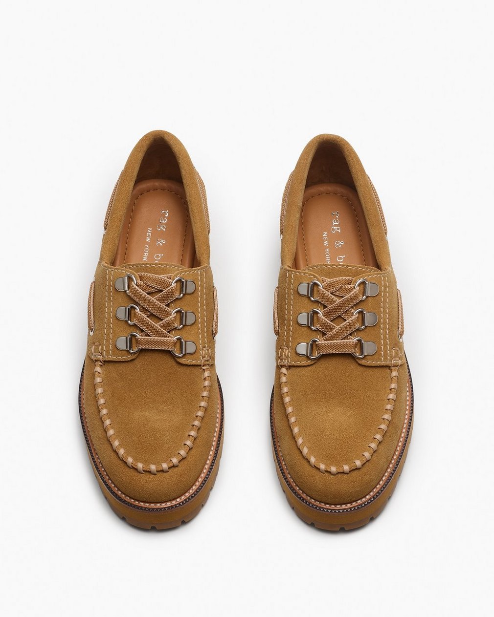 Cameron Suede Boat Shoes - Caramel Suede - Image 6