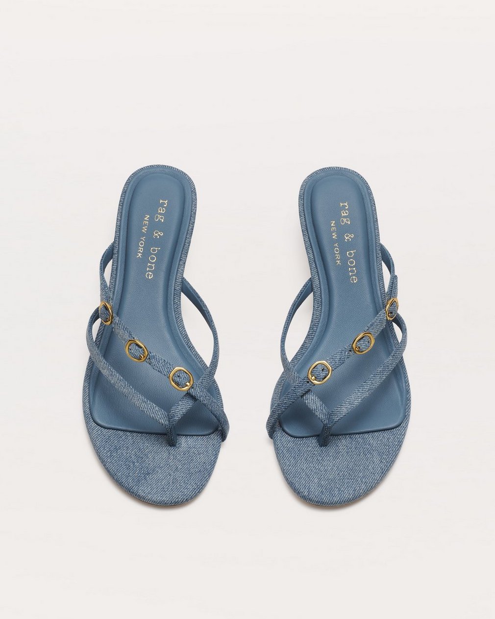 Sammie Kitten Heels - Light Wash Denim - Image 5