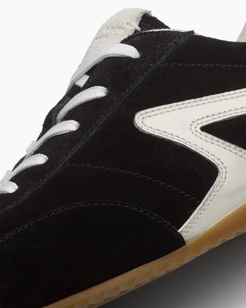 Ultra Slim Retro Runner Sneakers - Black White - Image 7