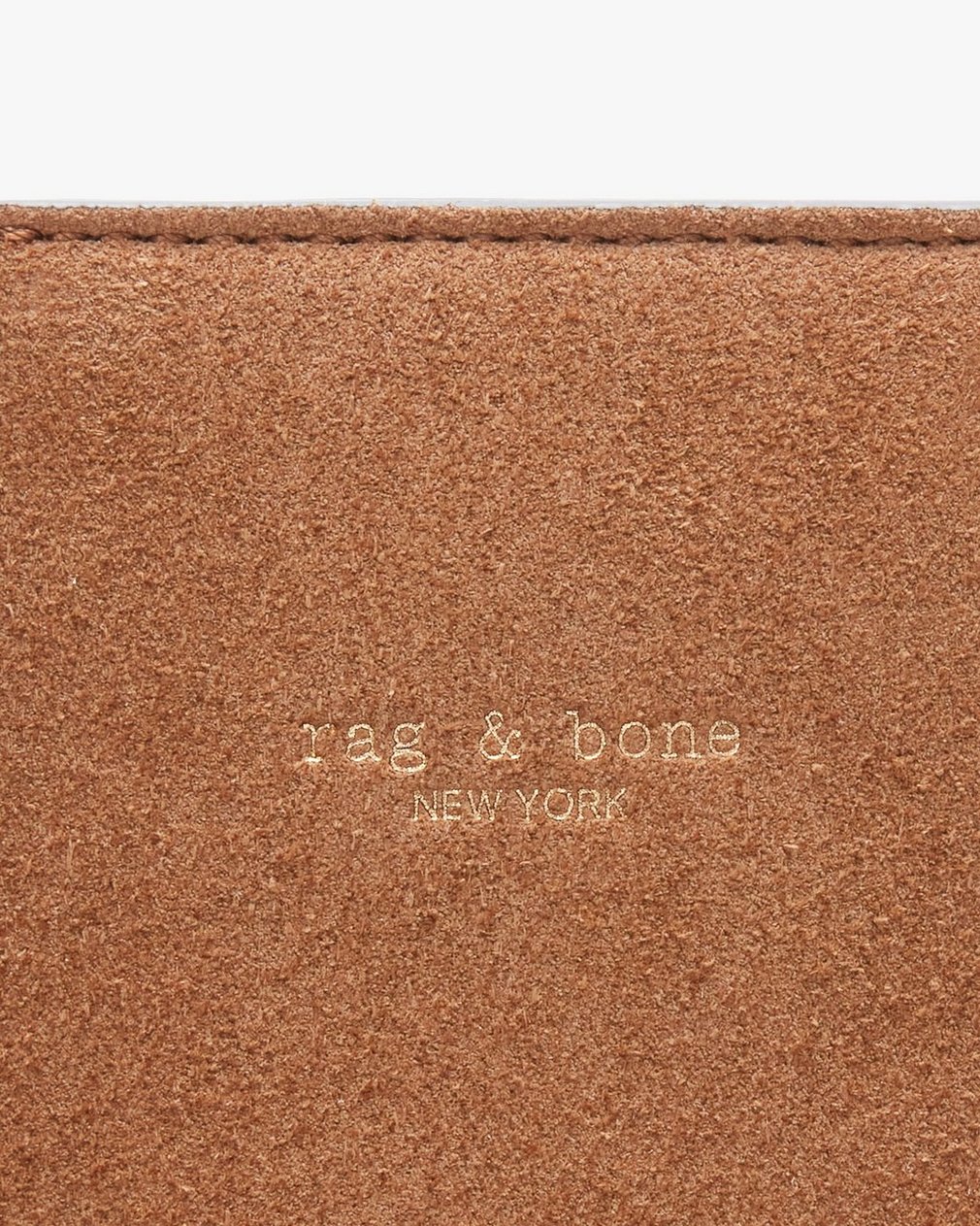 Parker Suede Bucket Bag - Golden Brown - Image 9