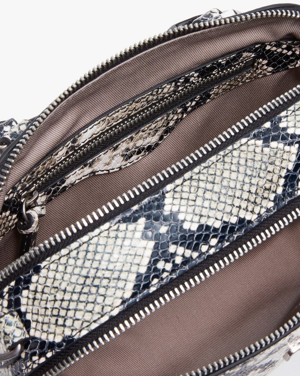 Gramercy Small Snakeskin Leather Satchel - Natural - Image 6