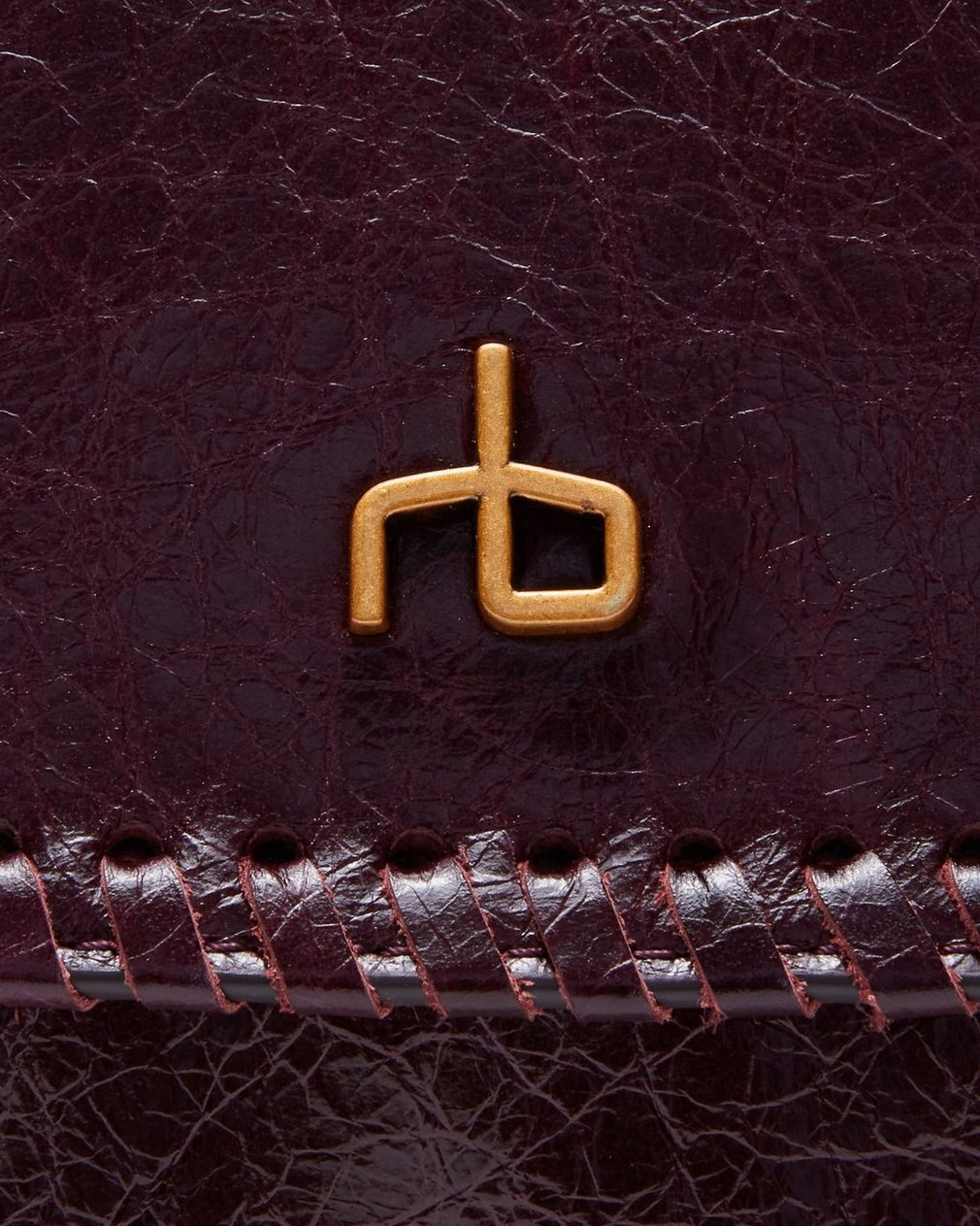Chelsea Large Leather Flap Bag - Blackberry - Image 6