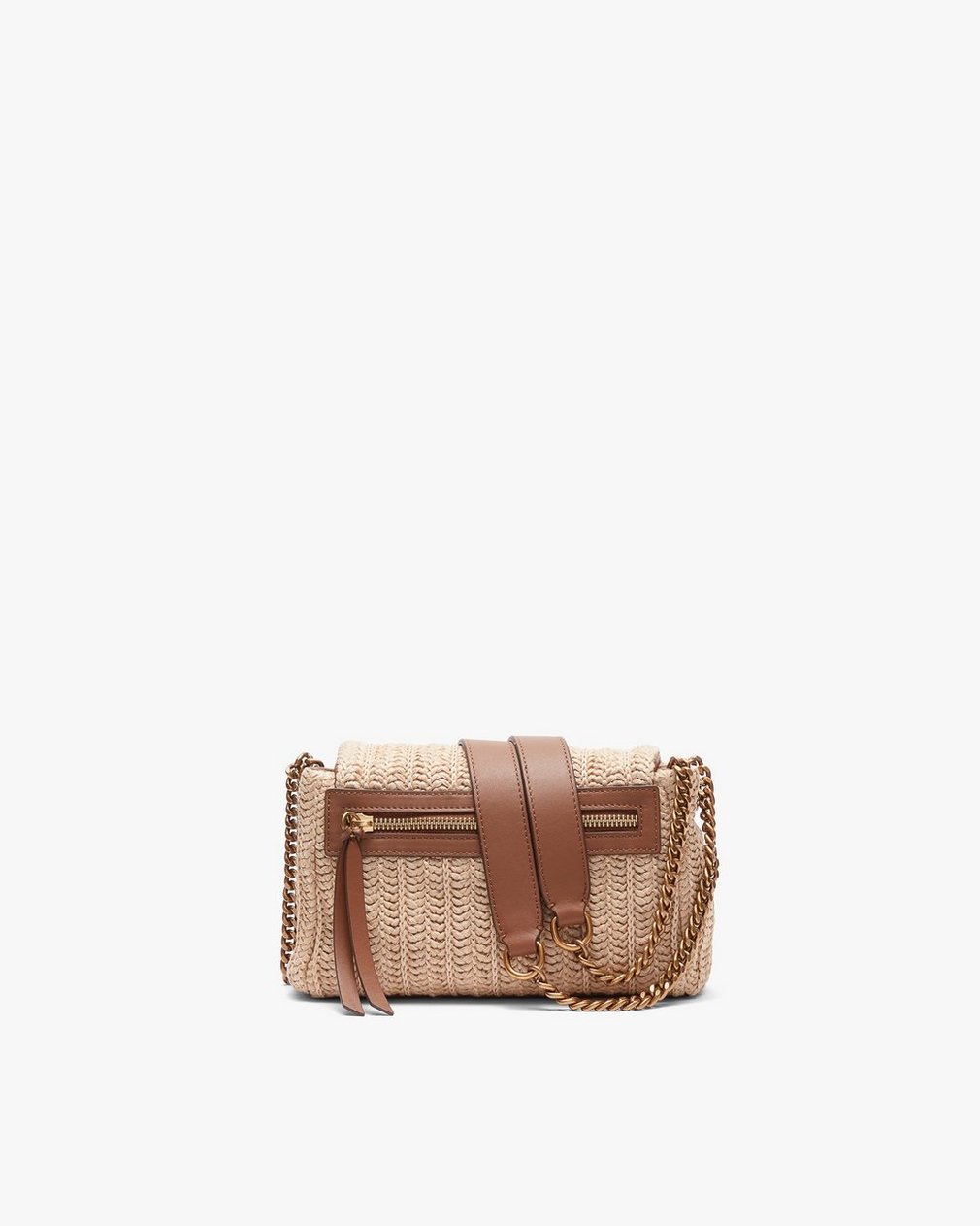 Chelsea Small Straw Flap Bag - Natural - Image 4