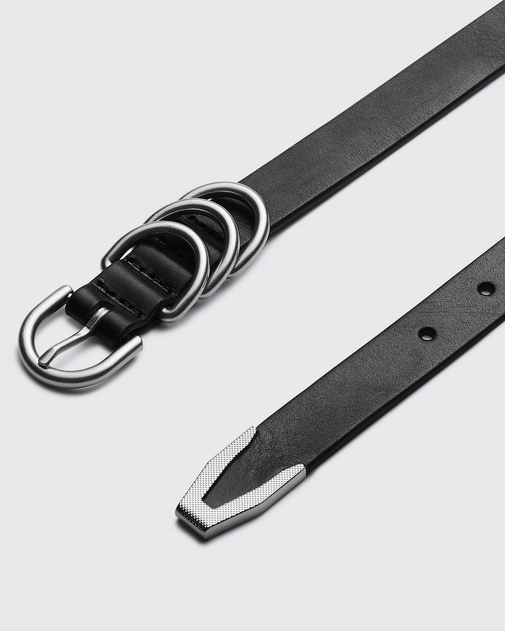 Baby Spire Leather Belt - Black - Image 3