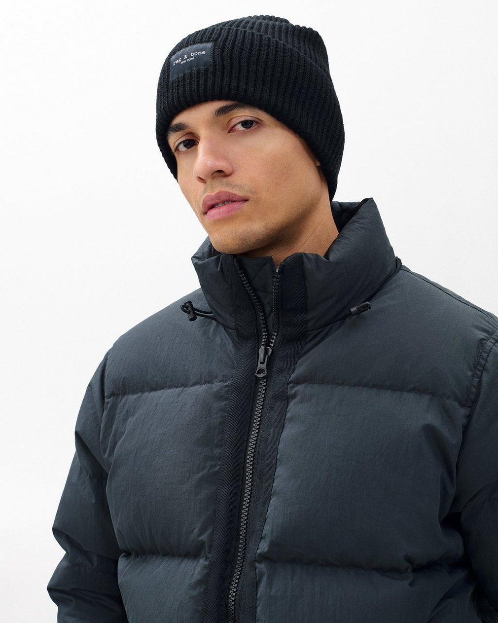 Blake Wool Beanie - Black - Image 2