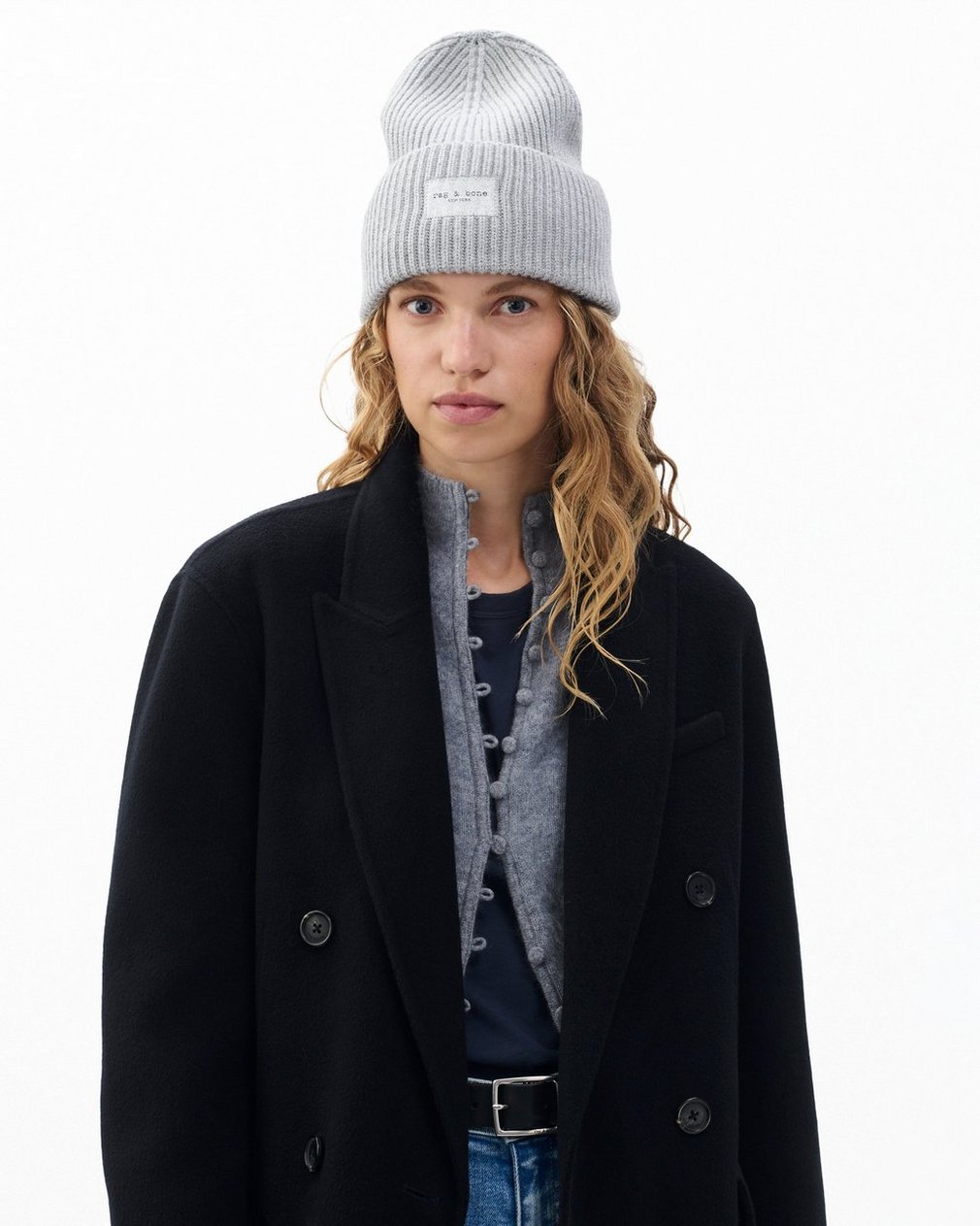 Blake Metallic Beanie - Silver - Image 2