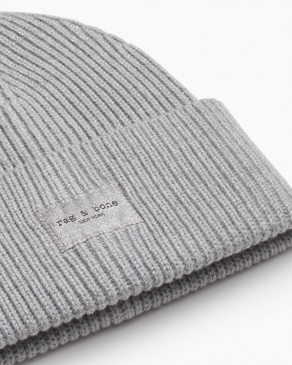 Blake Metallic Beanie - Silver - Image 3