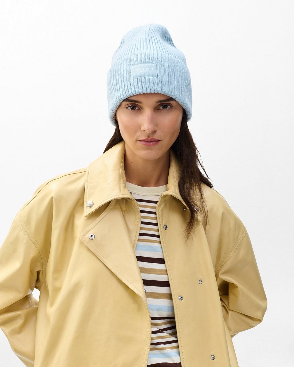 Blake Wool Beanie - Sky Blue - Image 2