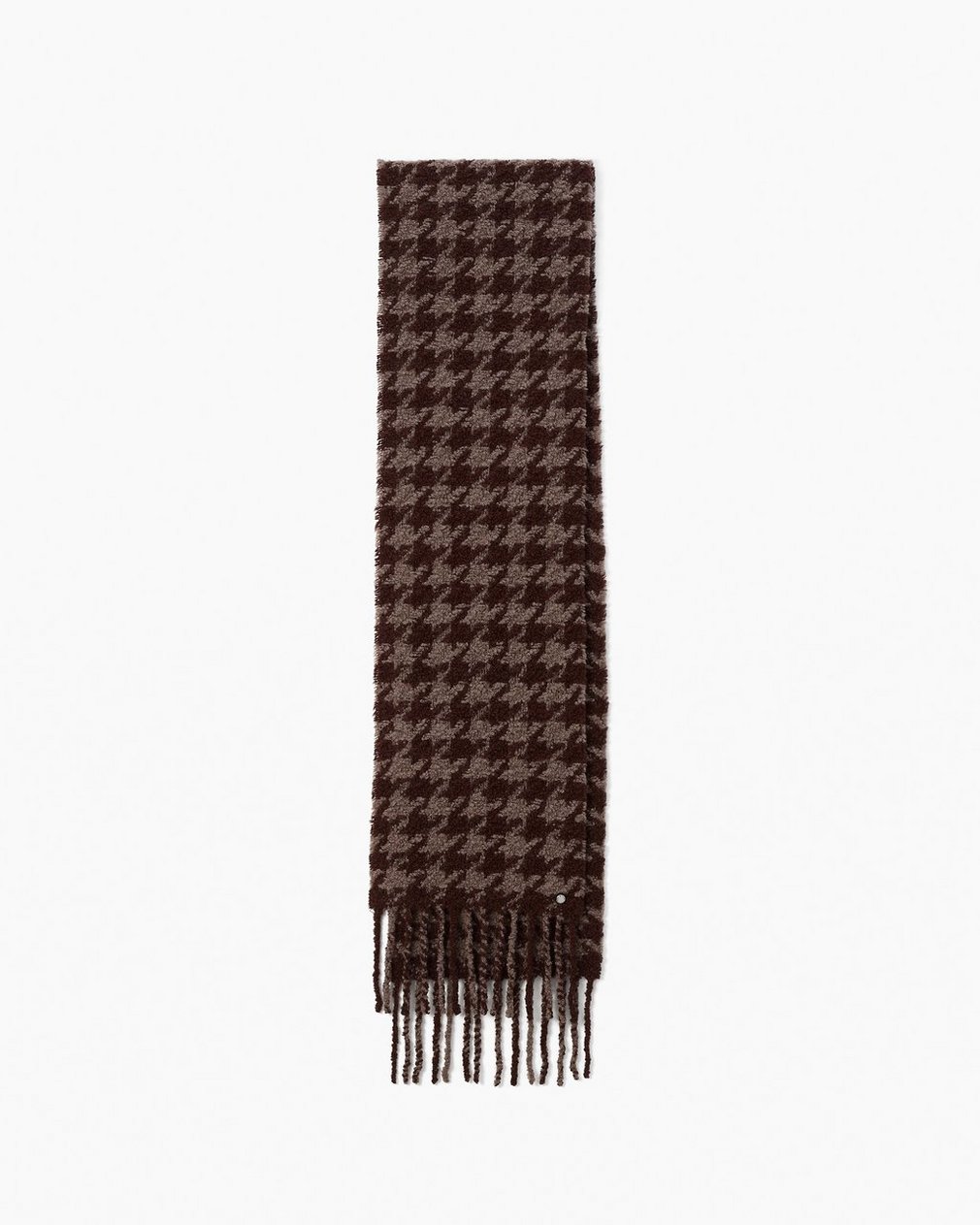 Nora Houndstooth Scarf - Dark Espresso Multi - Image 2
