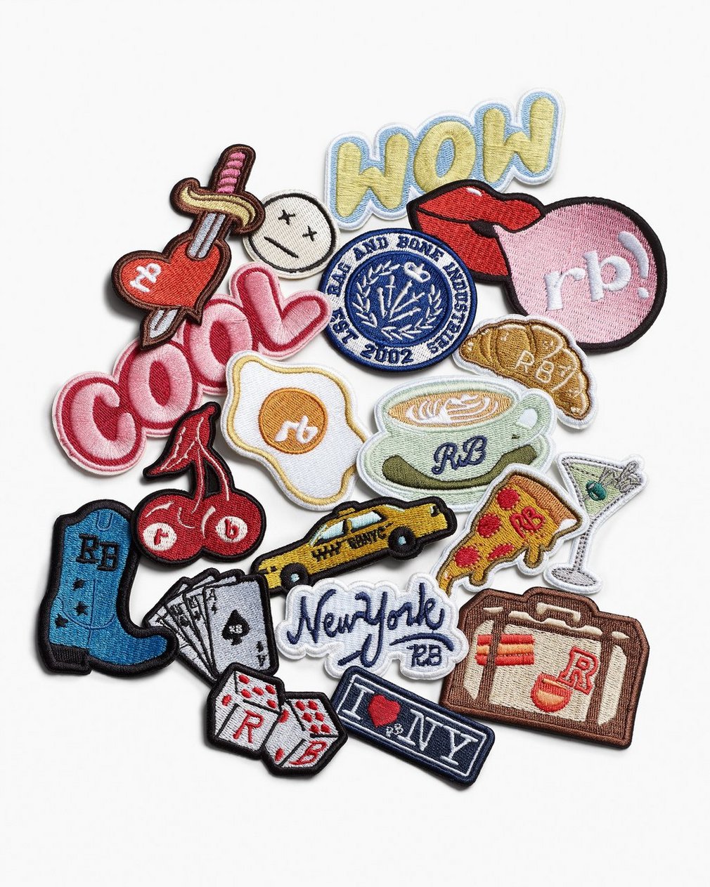rb Embroidered Patch - Rb Lips W/ Bubble Gum - Image 3