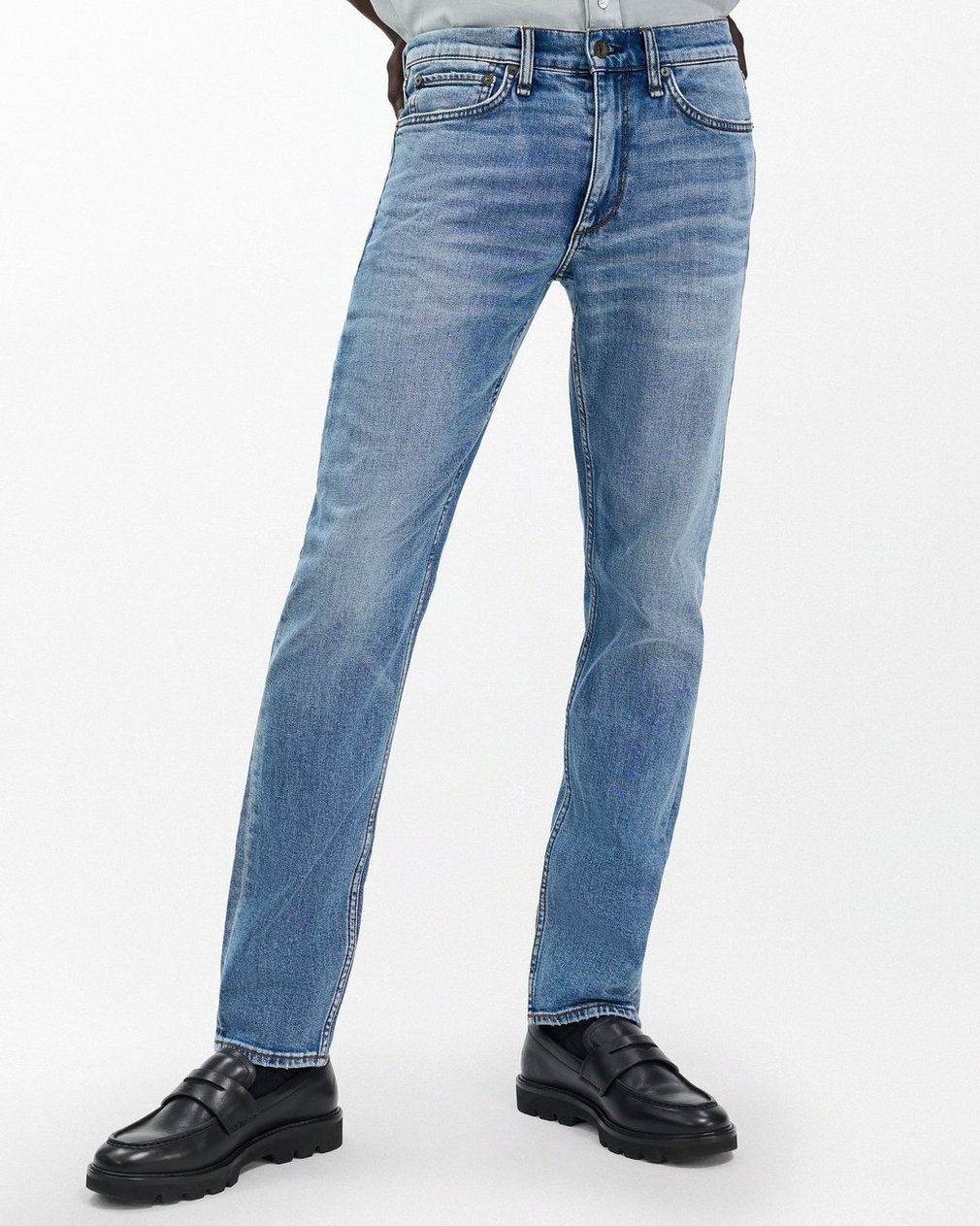 Fit 2 - Carter: Slim Fit Medium Indigo Authentic Stretch Jean - Image 4