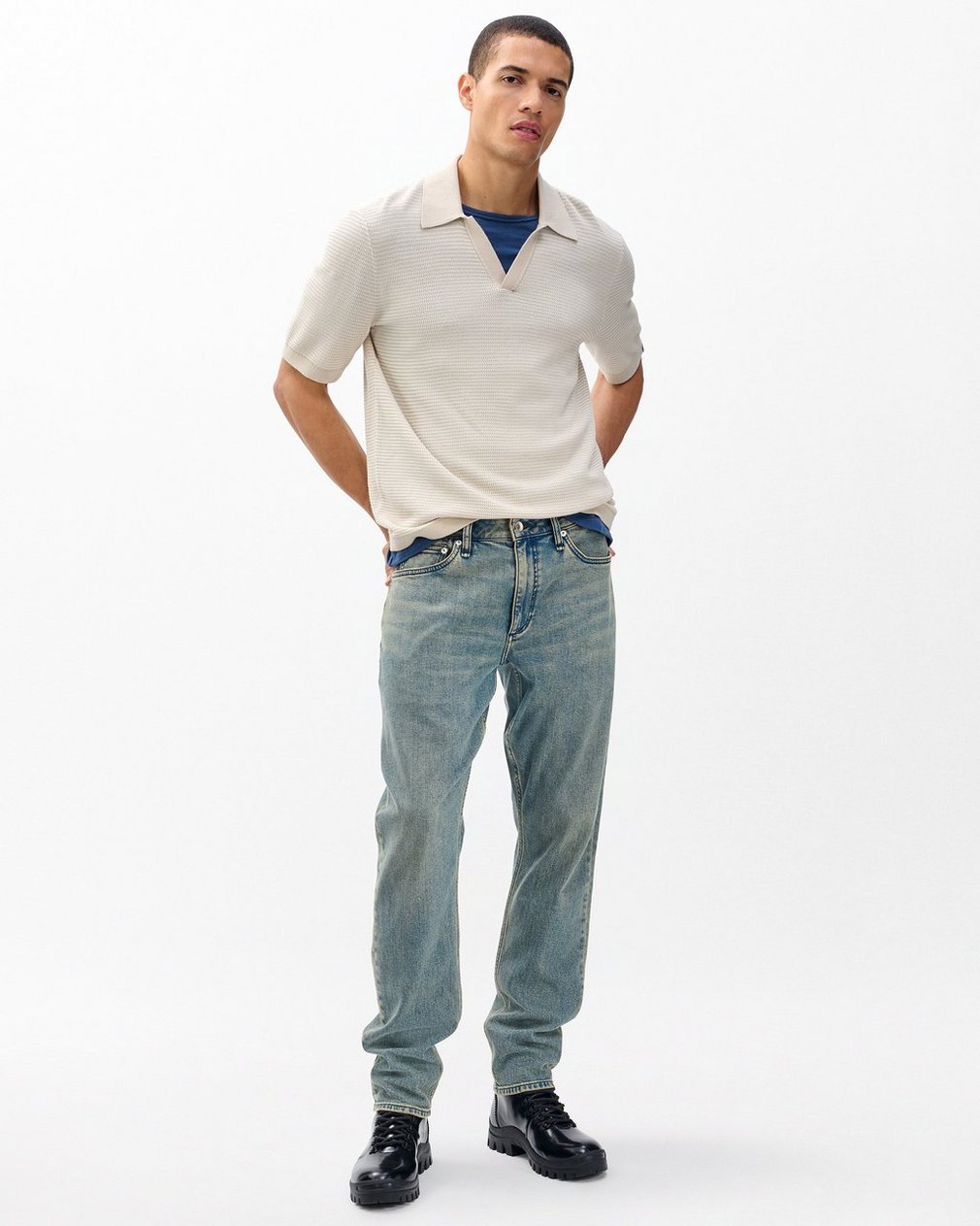 Fit 3 Athletic Jeans - Sepia Blue - Image 3