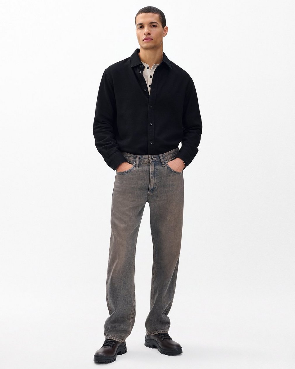 Fit 4 Straight Jeans - Ochre Blue - Image 3