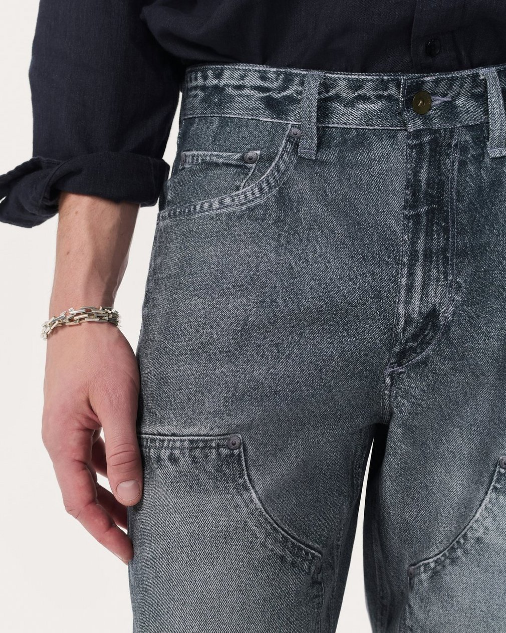 Miramar Fit 4 Carpenter Pants - Dashby Greyscale - Image 4