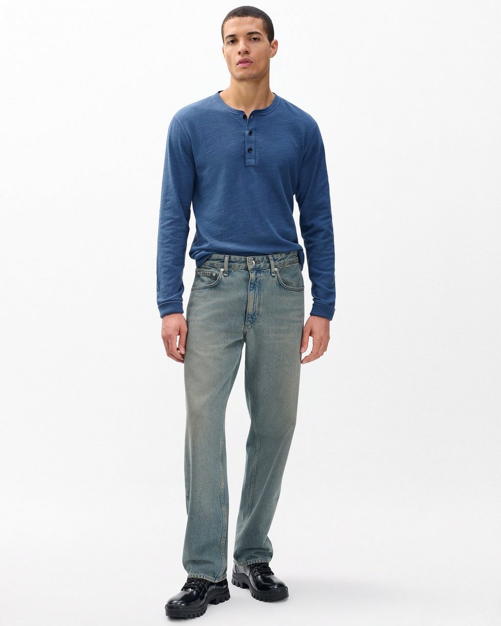 Fit 4 Straight Jeans - Sepia Indigo - Image 3