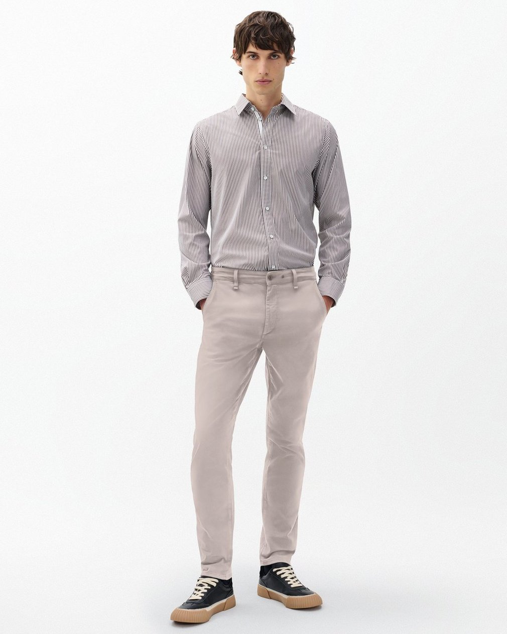Fit 2 Stretch Twill Chinos - Natural Grey - Image 3