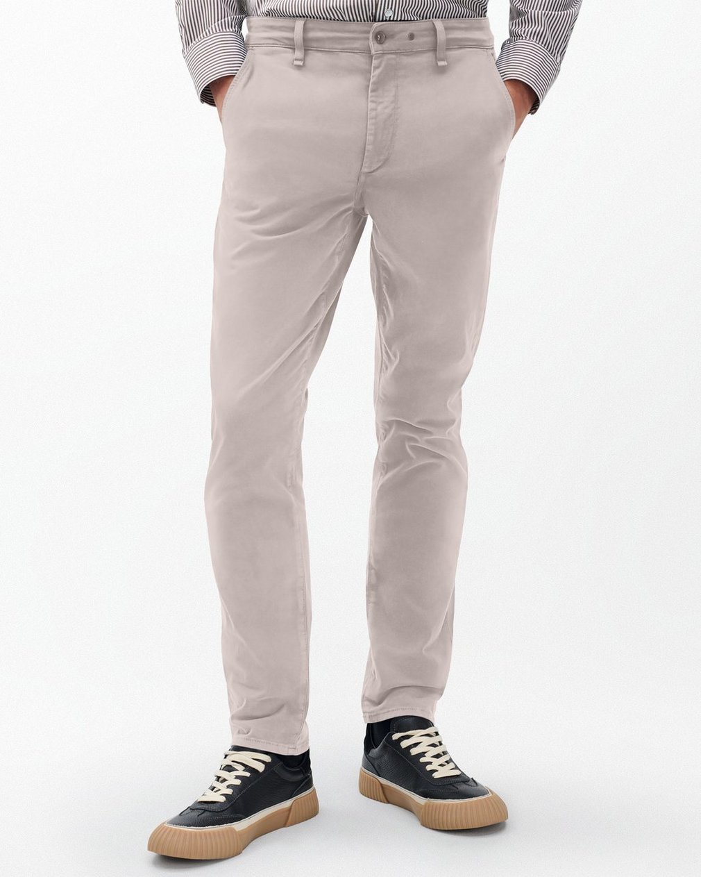 Fit 2 Stretch Twill Chinos - Natural Grey - Image 4