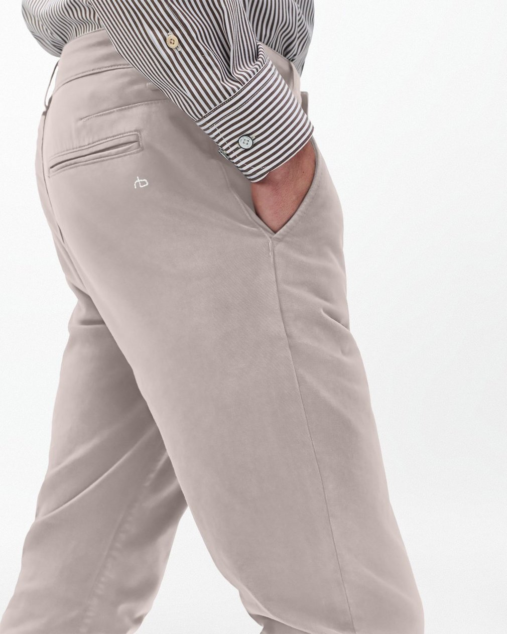 Fit 2 Stretch Twill Chinos - Natural Grey - Image 5