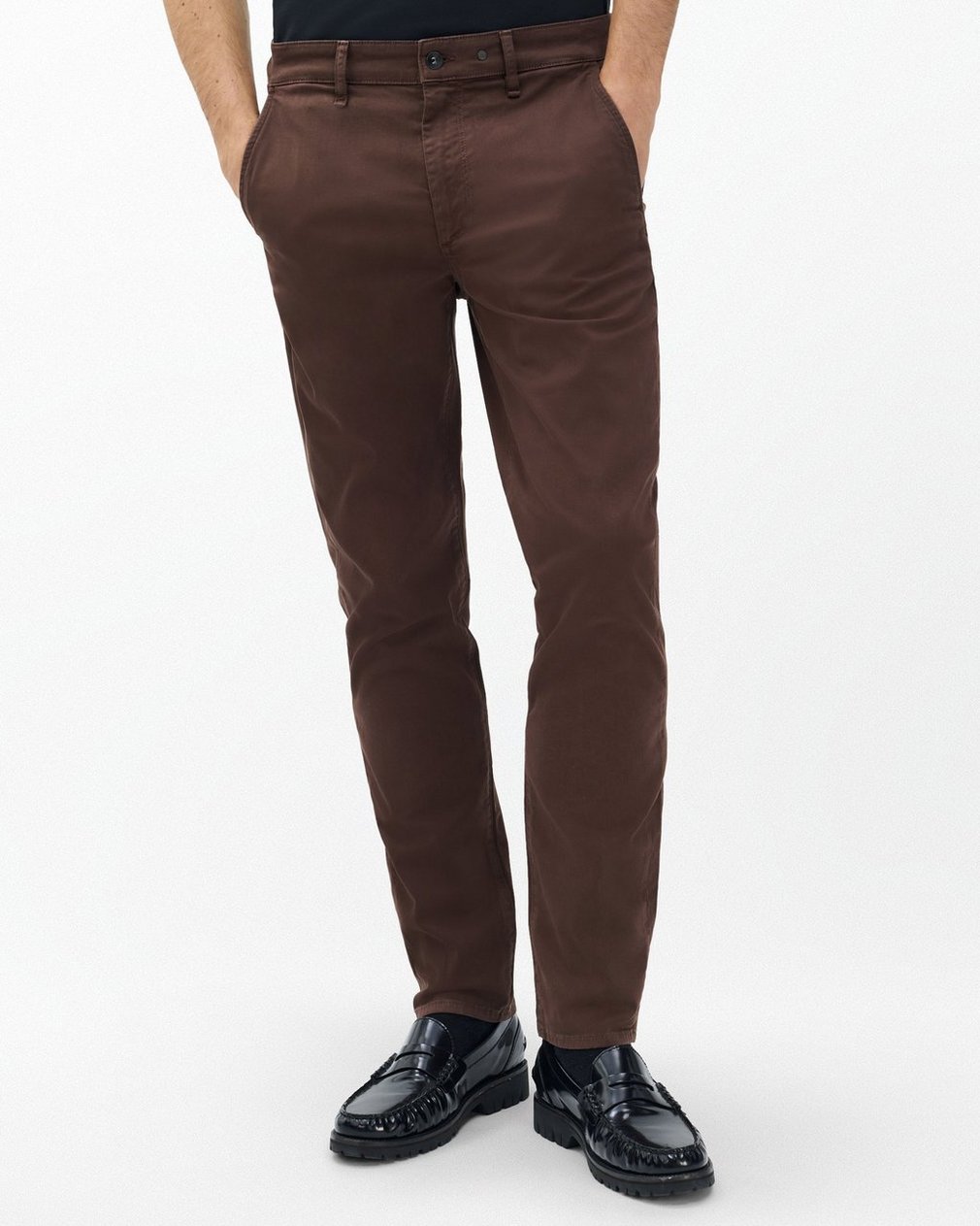 Fit 2 Stretch Twill Chinos - Mid Brown - Image 3